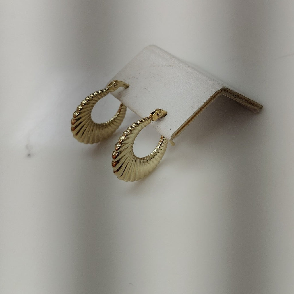 ARRACADAS PAR ORO 14 K 1.5 GRMS (SEMINUEVO)