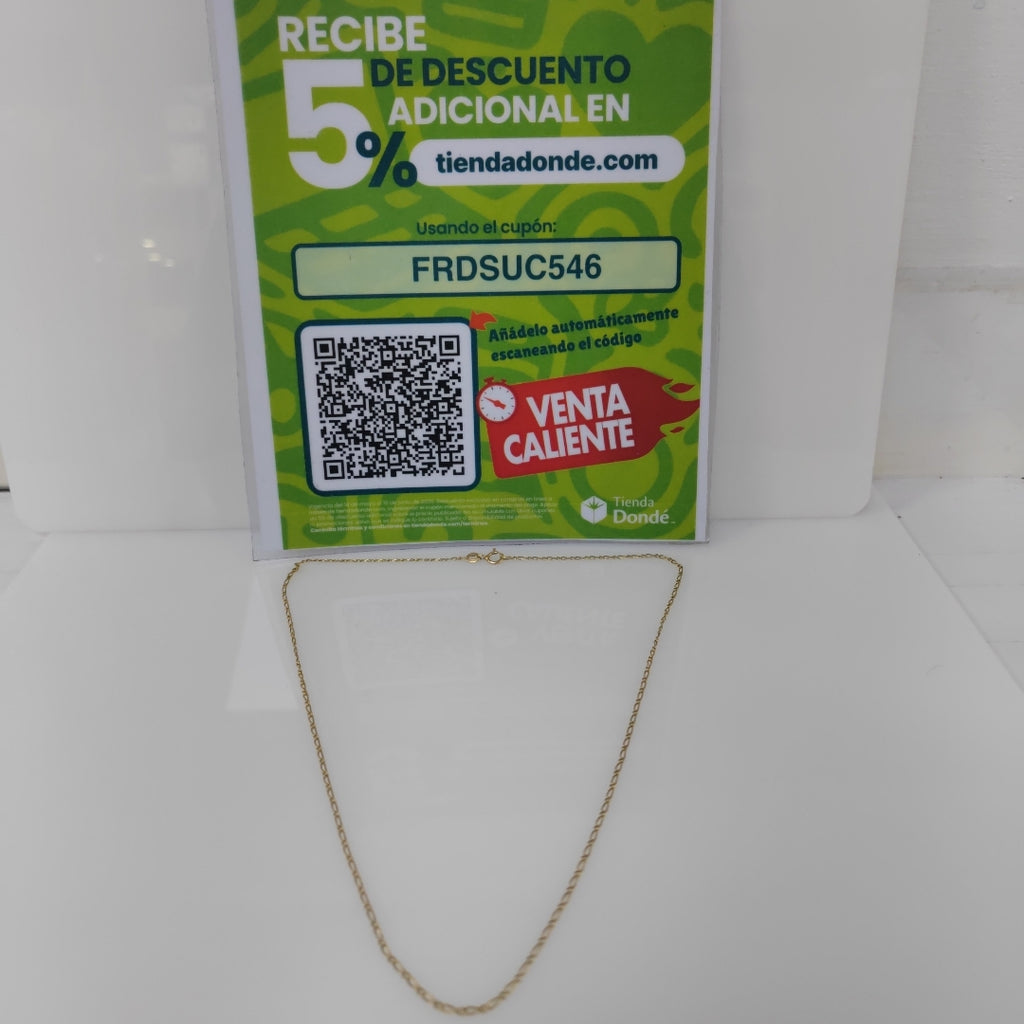 CADENA ORO 14 K 1.9 GRMS (SEMINUEVO)