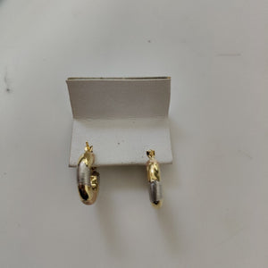ARRACADAS PAR ORO, ORO COMBINADO 14 K 2.1 GRMS (SEMINUEVO)