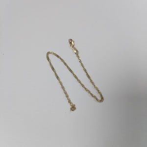 PULSERAS TEJIDO MEDIO TZL ORO 14K 18 CM 1.3 GR (NUEVO)
