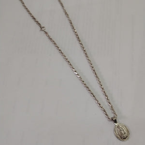 CADENA, MEDALLA RELIGIOSA PLATA 12.5 GRMS (SEMINUEVO)