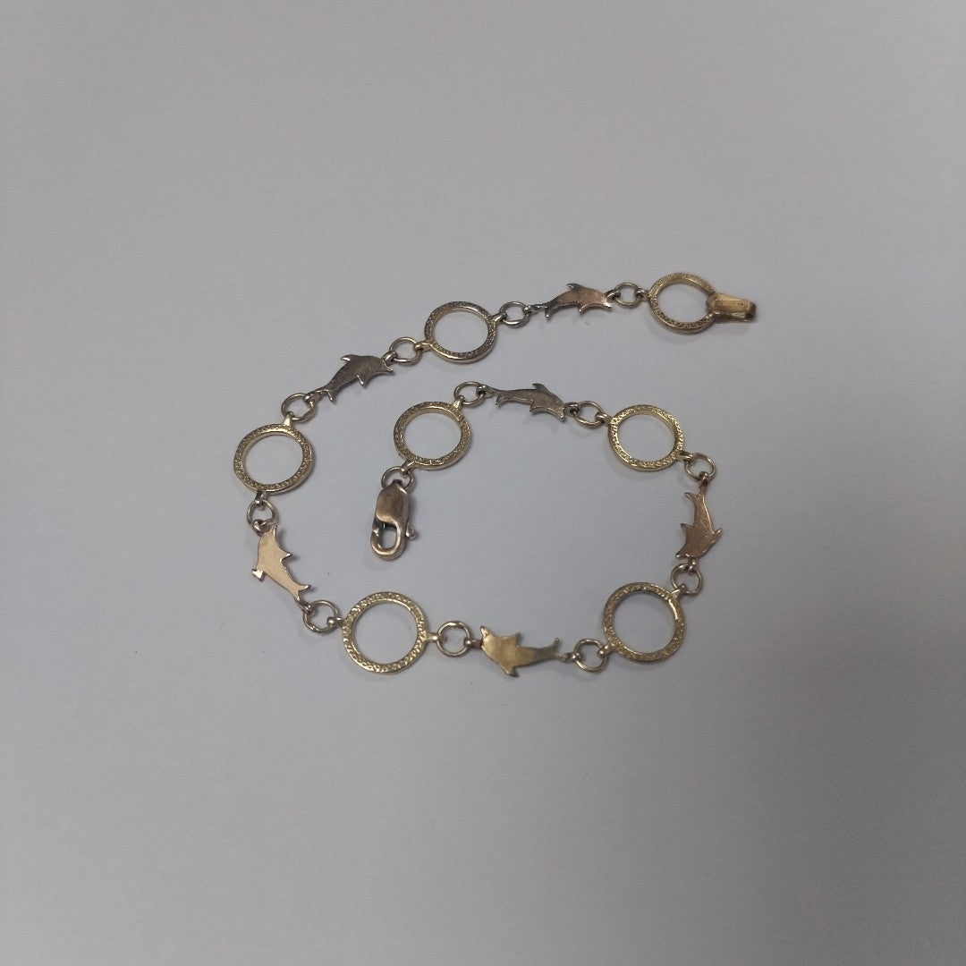 PULSERA ORO COMBINADO 10 K 3 GRMS (SEMINUEVO)