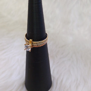 ANILLITO ORO COMBINADO 10 K 2.9 GRMS (SEMINUEVO)