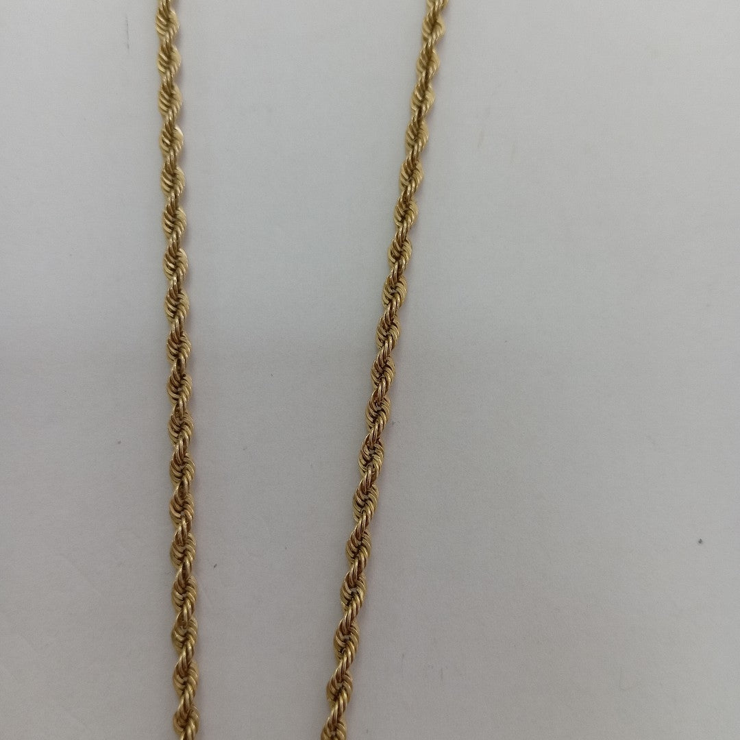 CADENA, DIJE ORO 14 K 4 GRMS (SEMINUEVO)