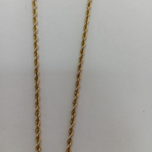 CADENA, DIJE ORO 14 K 4 GRMS (SEMINUEVO)