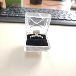 SOLITARIO ORO BLANCO 14 K 2,10 GRMS (SEMINUEVO)