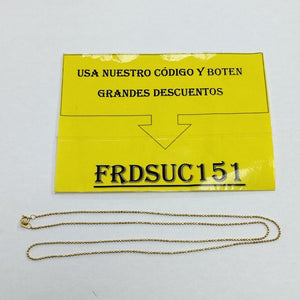 CADENA ORO 10 K 1,30 GRMS (SEMINUEVO)