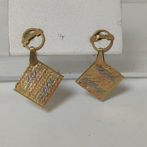 BROQUELES PAR ORO COMBINADO 14 K 1.3 GRMS (SEMINUEVO)