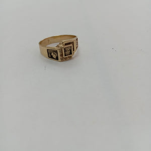 ANILLO DE GRADUACIÓN ORO 14 K 5.3 GRMS (SEMINUEVO)