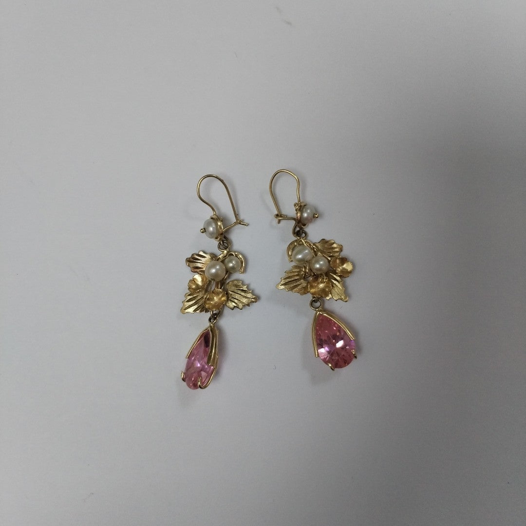 ARETES PAR ORO 14 K 7.8 GRMS (SEMINUEVO)