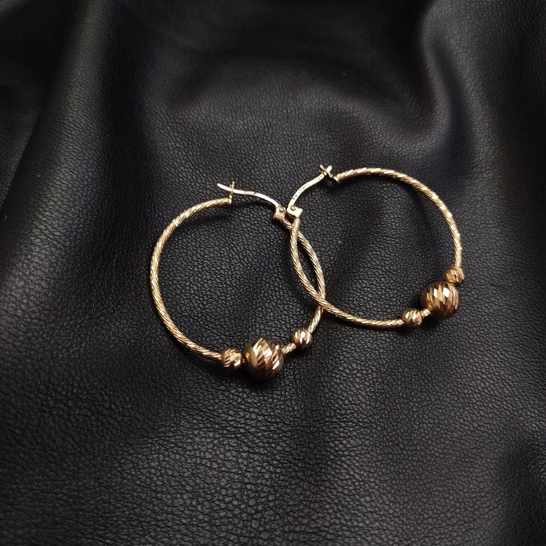 ARRACADAS PAR ORO 14 K 3,30 GRMS (SEMINUEVO)