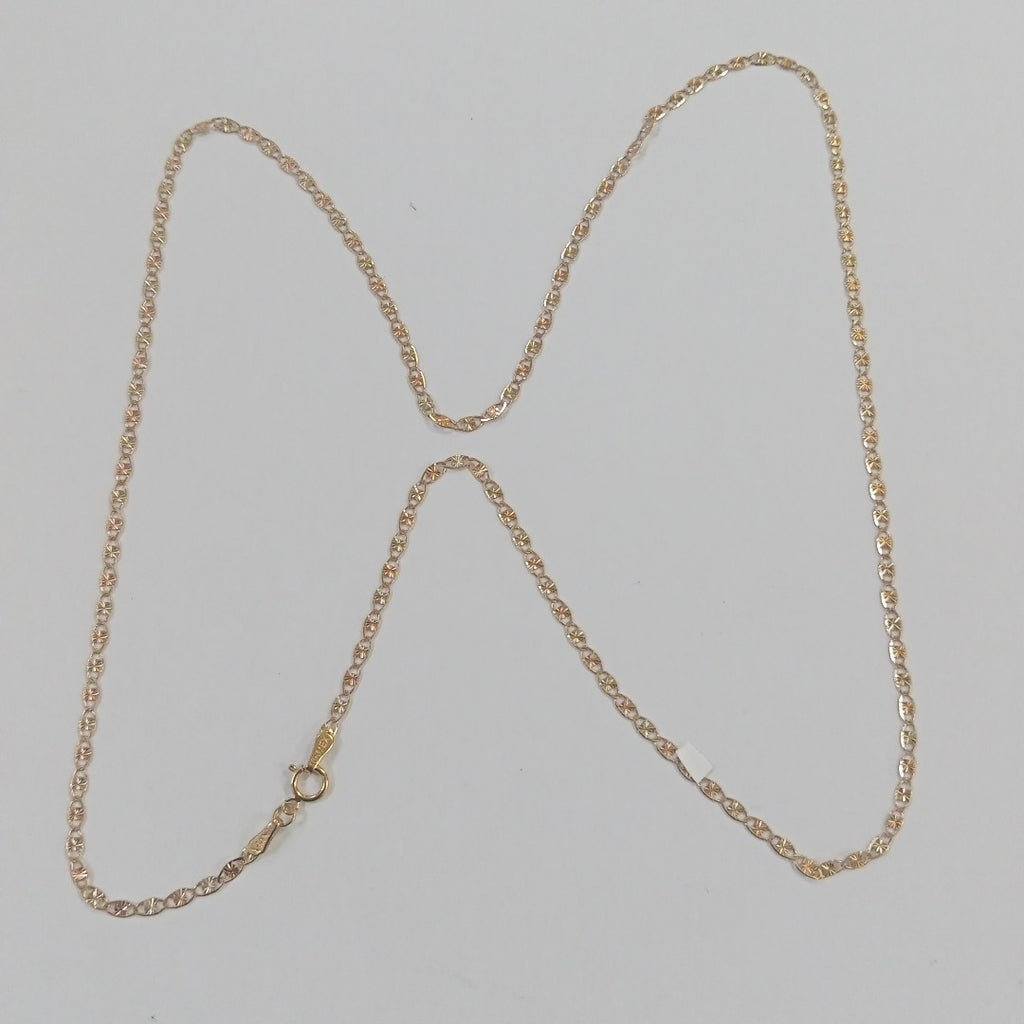 CADENAS TEJIDO GUCHI ORO 10K 60 CM 3.1 GR (NUEVO)
