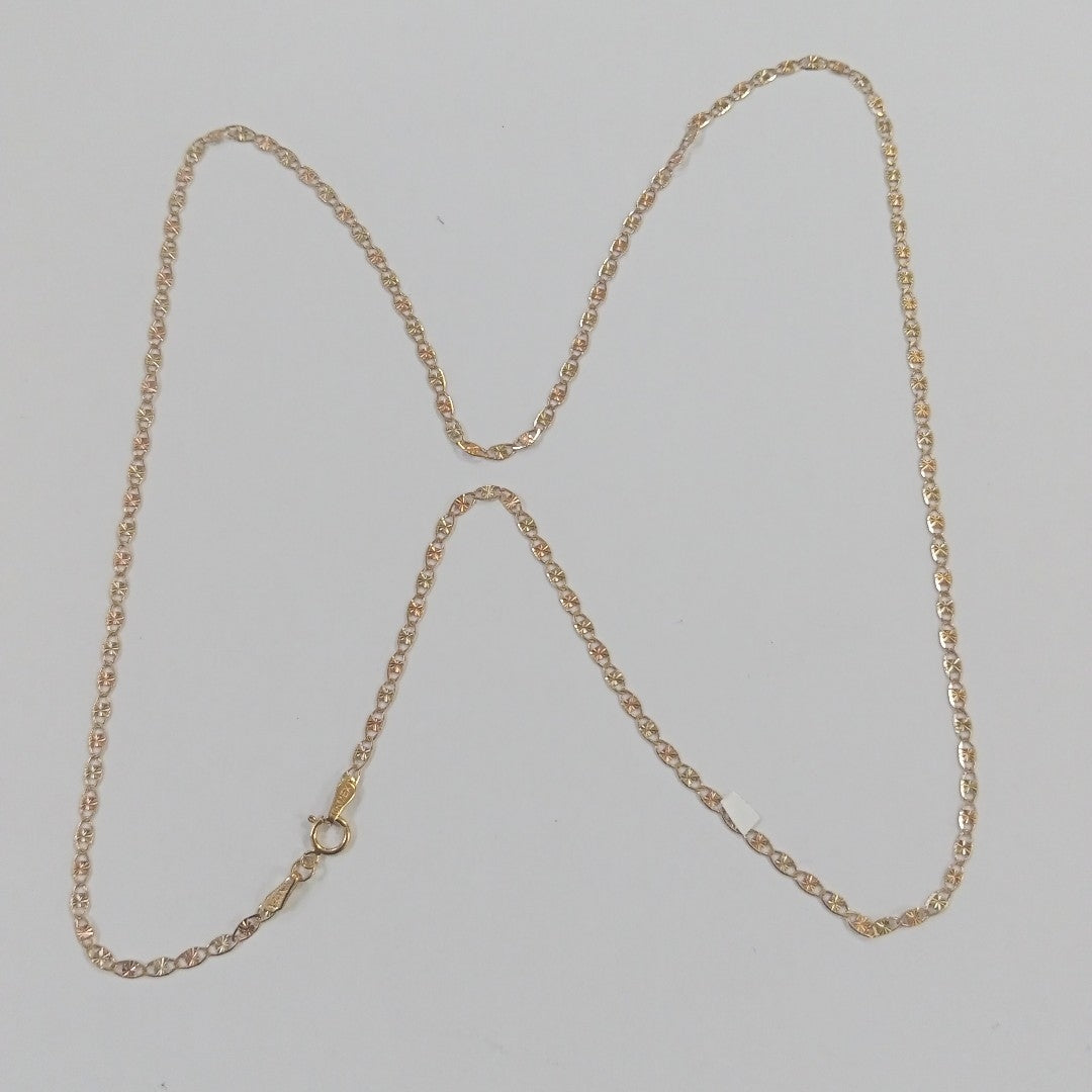 CADENAS TEJIDO GUCHI ORO 10K 60 CM 3.1 GR (NUEVO)