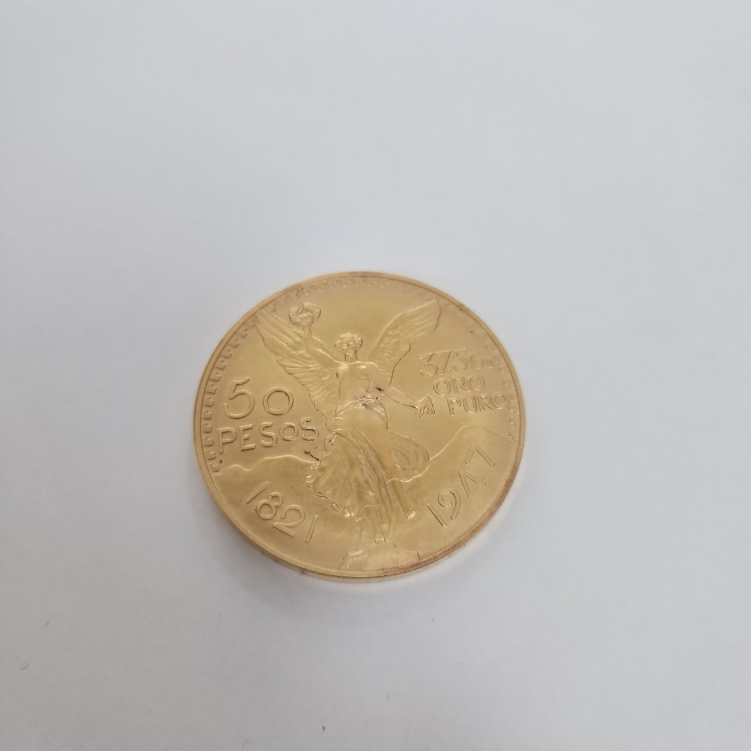 K1 41.6 GRMS 21 K IDENTIFICACIÓN MONEDA NOMINATIVA MONEDAS PESOS 50 PESOS (SEMINUEVO)