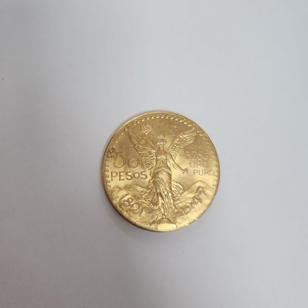 K1 41.6 GRMS 21 K IDENTIFICACIÓN MONEDA NOMINATIVA MONEDAS PESOS 50 PESOS (SEMINUEVO)