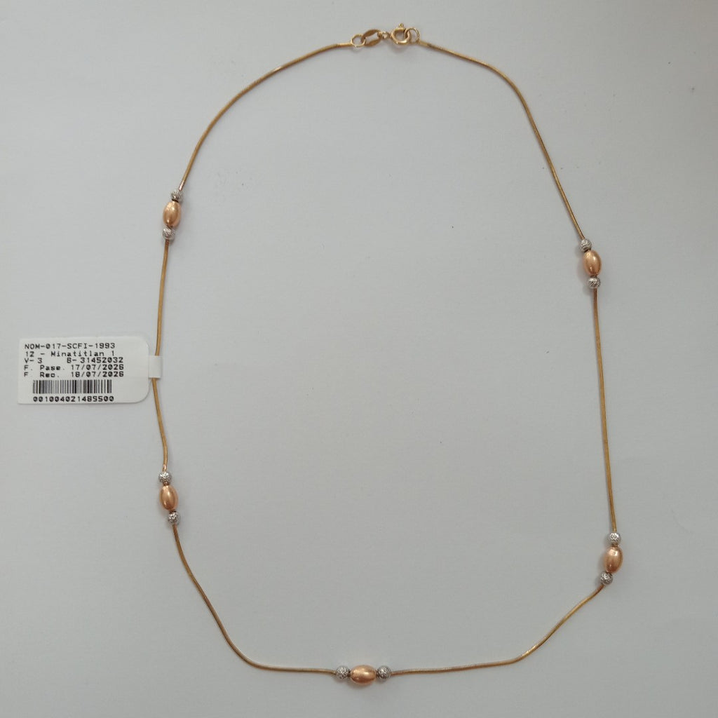 GARGANTILLA ORO COMBINADO 14 K 4,90 GRMS (SEMINUEVO)
