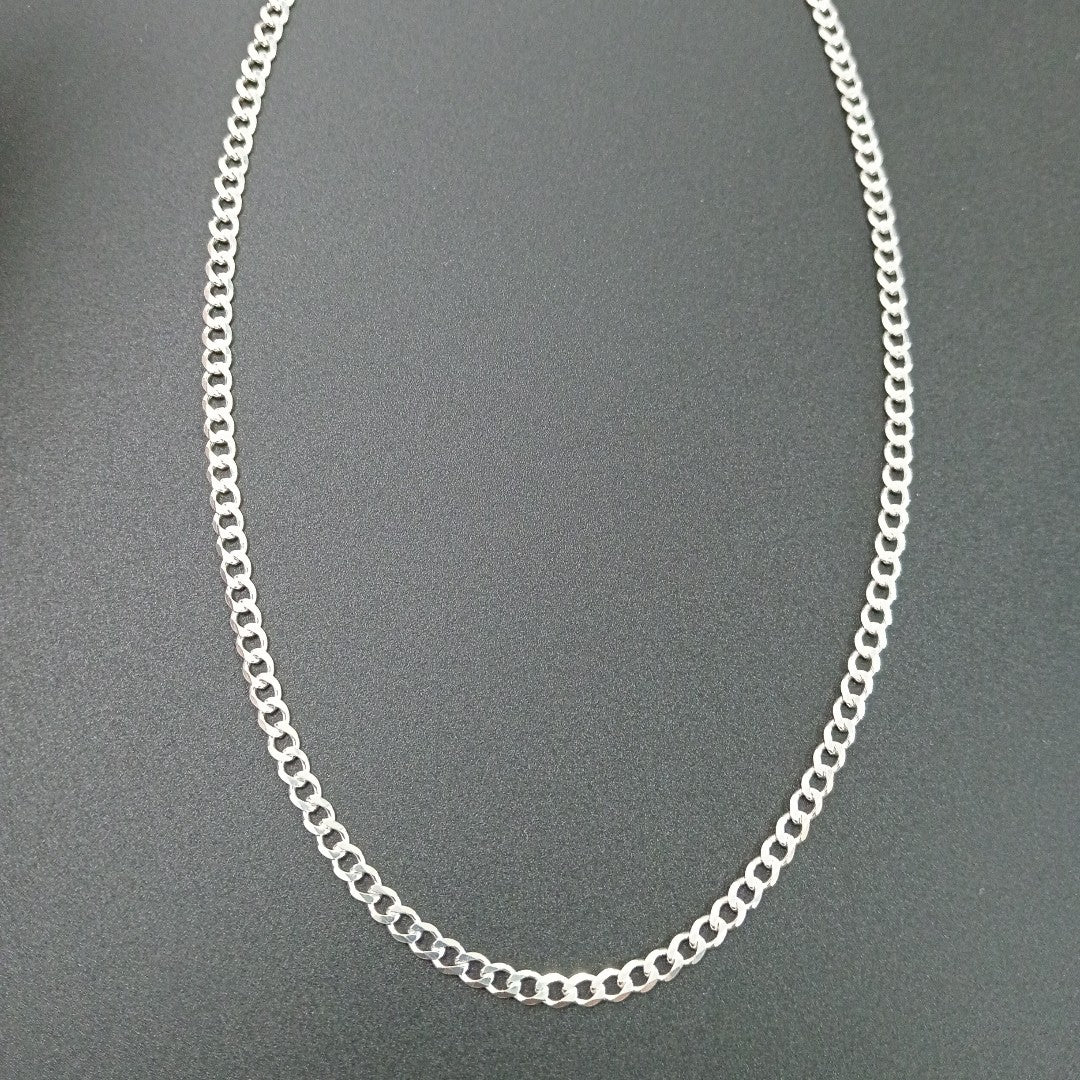CADENA BARBADA PLATA .925 50 CM 7.22 GR (NUEVO)