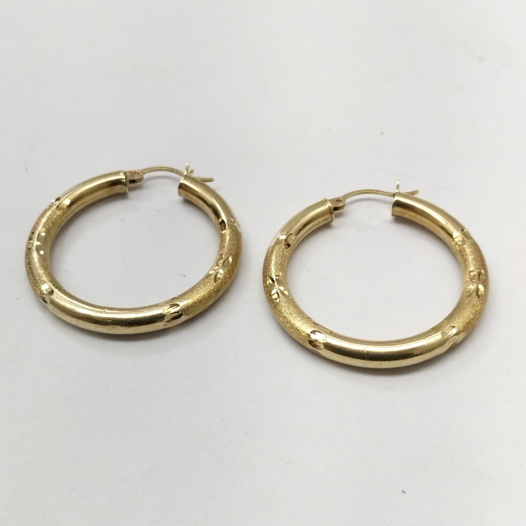 ARRACADAS PAR ORO 14 K 4.8 GRMS (SEMINUEVO)