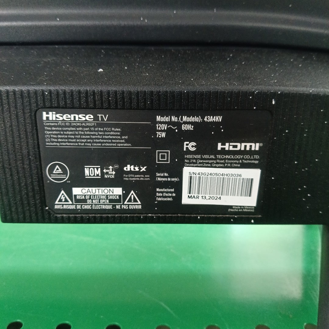 PANTALLA HISENSE 43A4KV (2024) 43" LED FULL HD (SEMINUEVO)