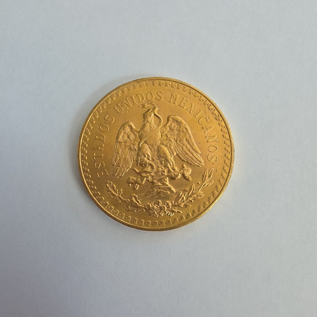 K1 41,60 GRMS 21 K IDENTIFICACIÓN MONEDA NOMINATIVA MONEDAS PESOS 50 PESOS (SEMINUEVO)