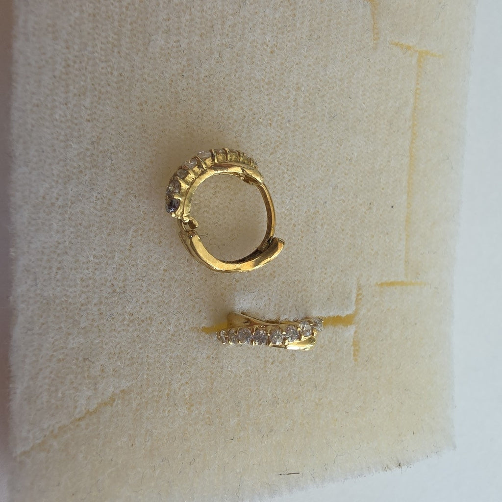 ARRACADAS PAR ORO 14 K 1.6 GRMS (SEMINUEVO)