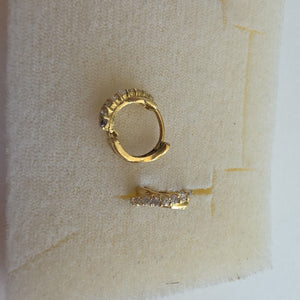 ARRACADAS PAR ORO 14 K 1.6 GRMS (SEMINUEVO)