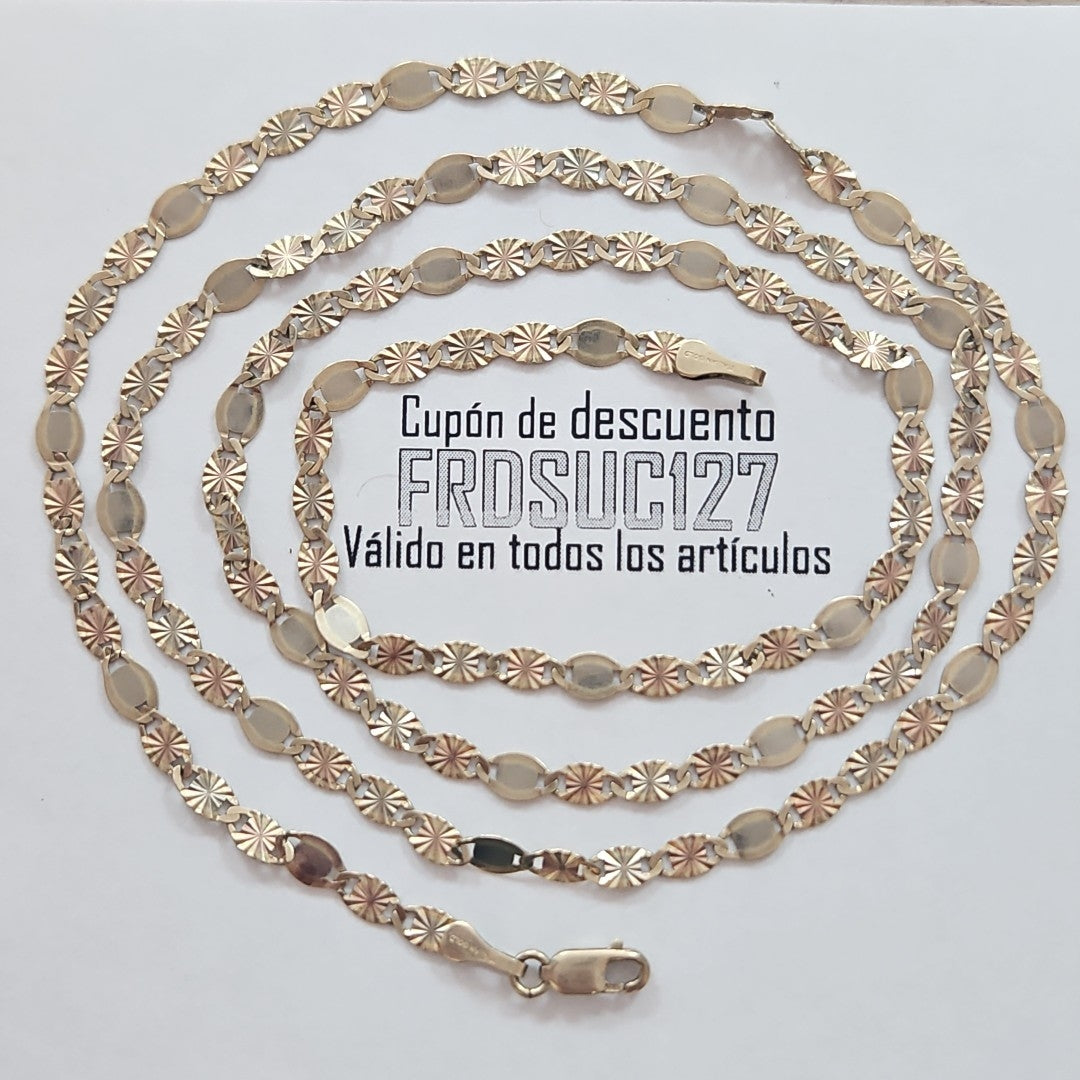 CADENA ORO, ORO COMBINADO 14 K 5.7 GRMS (SEMINUEVO)