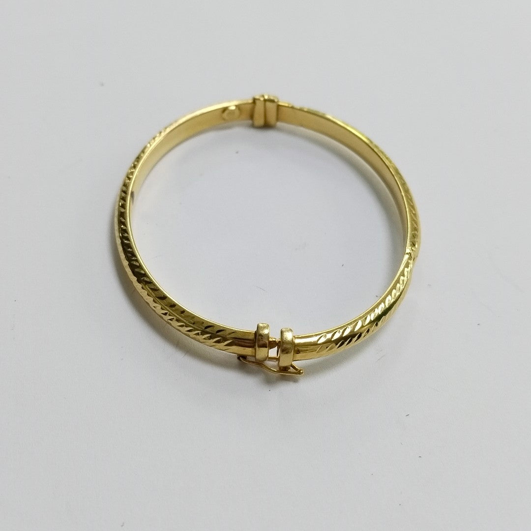PULSERA RIGIDA ORO 14 K 5,30 GRMS (SEMINUEVO)