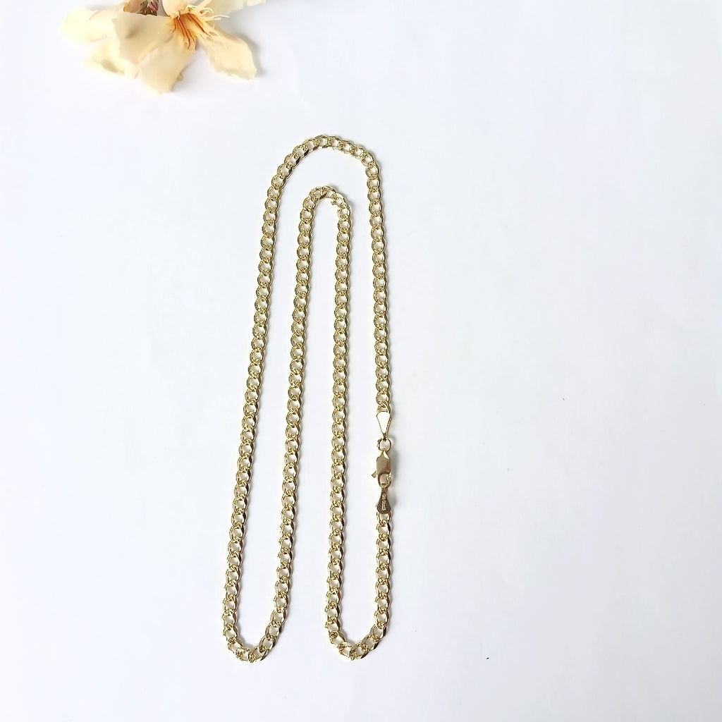 CADENAS BARBADA ORO 14K 55 CM 13.1 GR (NUEVO)