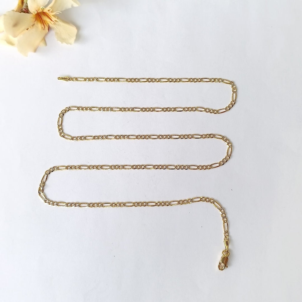 CADENAS TEJIDO 3X1 ORO 14K 55 CM 4.9 GR (NUEVO)