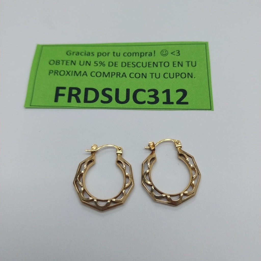 ARRACADAS PAR ORO 10 K 1.8 GRMS (SEMINUEVO)