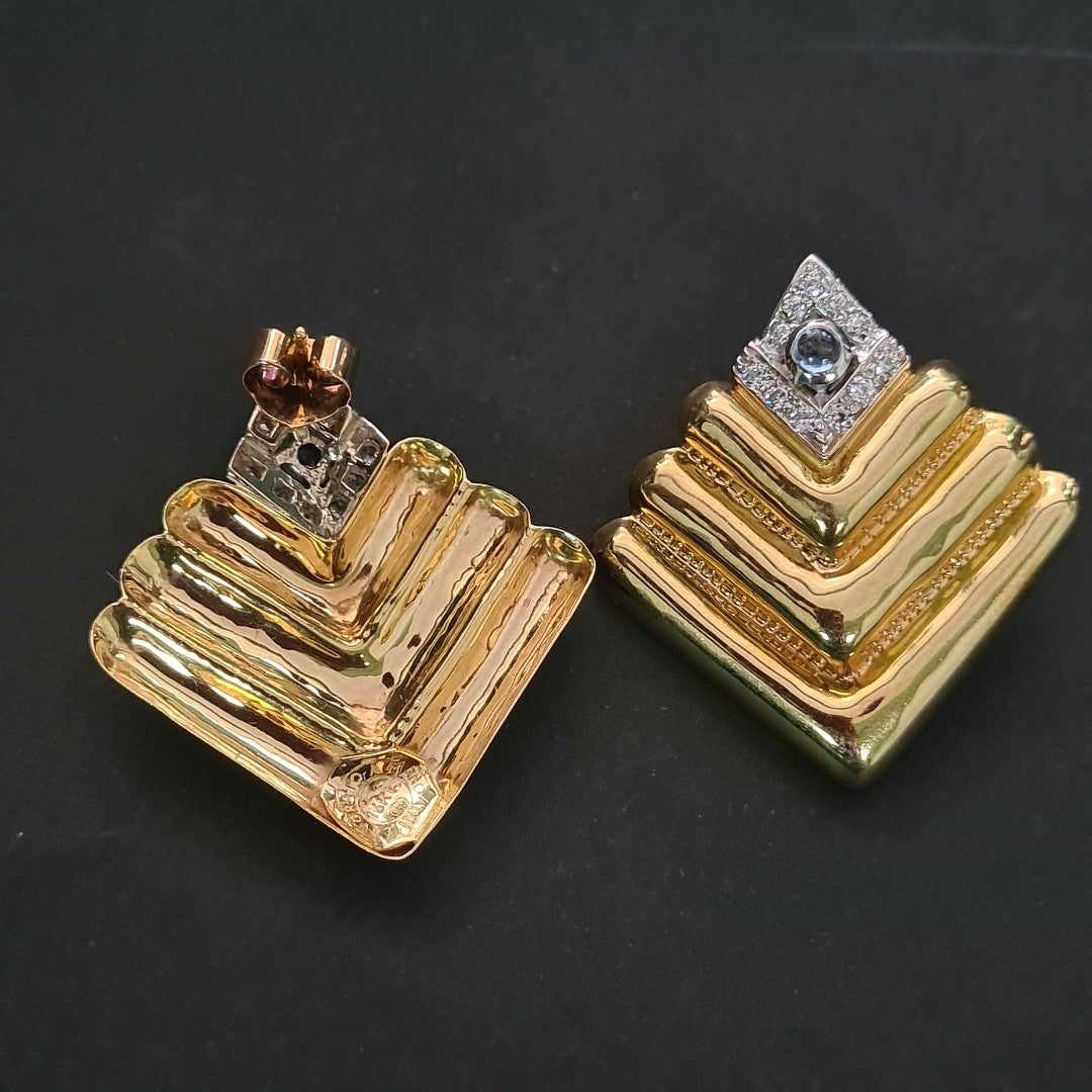 ARRACADAS PAR ORO 14 K 8,20 GRMS (SEMINUEVO)