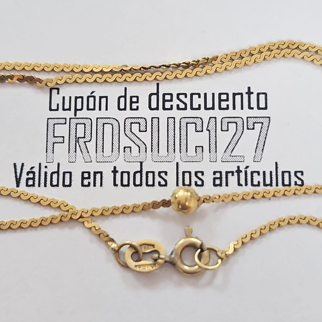 CADENA ORO 14 K 2,60 GRMS (SEMINUEVO)