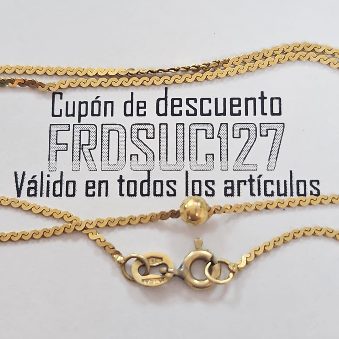 CADENA ORO 14 K 2,60 GRMS (SEMINUEVO)