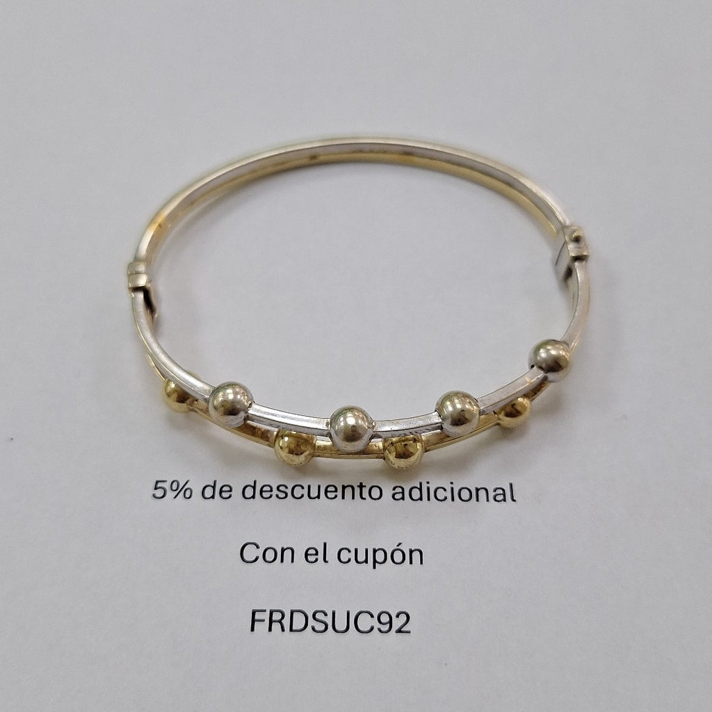 PULSERA RIGIDA ORO 14 K 12 GRMS (SEMINUEVO)