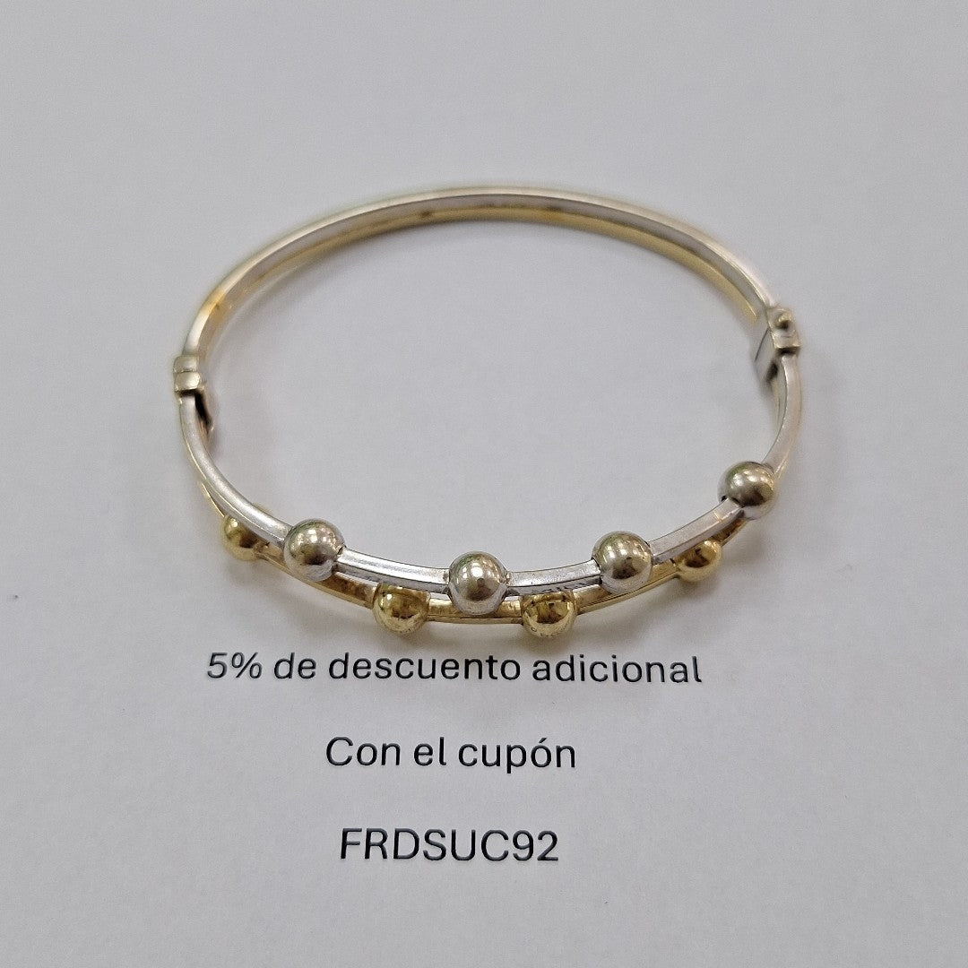 PULSERA RIGIDA ORO 14 K 12 GRMS (SEMINUEVO)