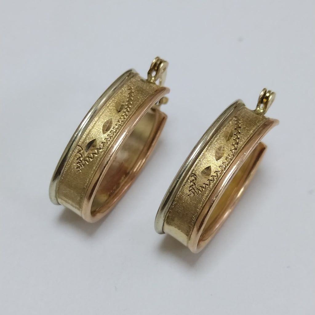 ARRACADAS PAR ORO 10 K 3,30 GRMS (SEMINUEVO)