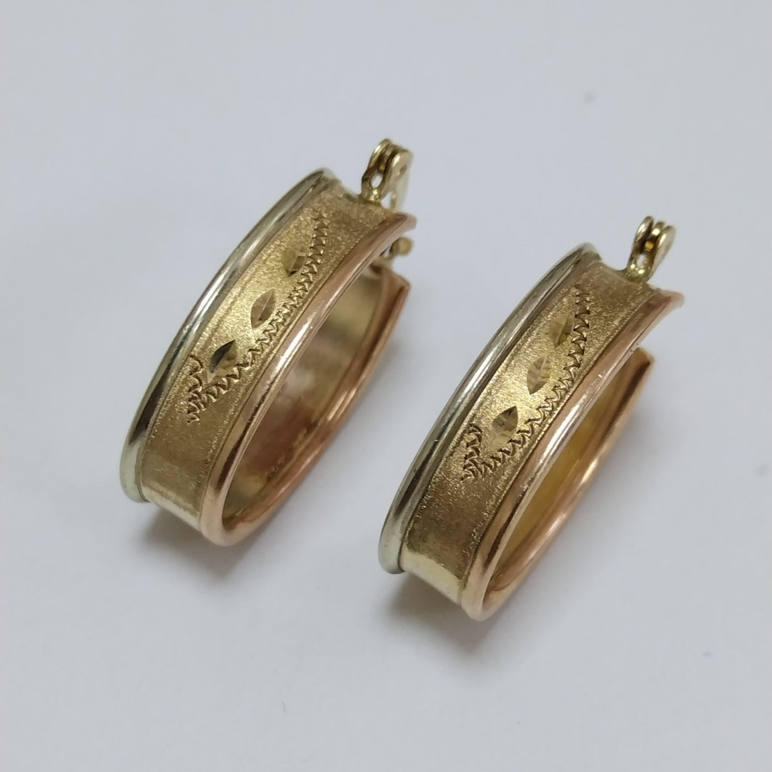 ARRACADAS PAR ORO 10 K 3,30 GRMS (SEMINUEVO)
