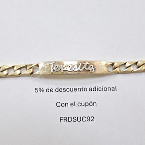 K1 29,00 GRMS 14 K ESPECIFICACIONES COMPLEMENTARIAS ESCLAVA TEJIDO ESLABONES , (SEMINUEVO)
