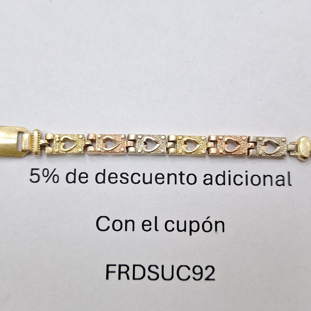 K1 5,10 GRMS 14 K ESPECIFICACIONES COMPLEMENTARIAS ESCLAVA TEJIDO ESPECIAL, (SEMINUEVO)