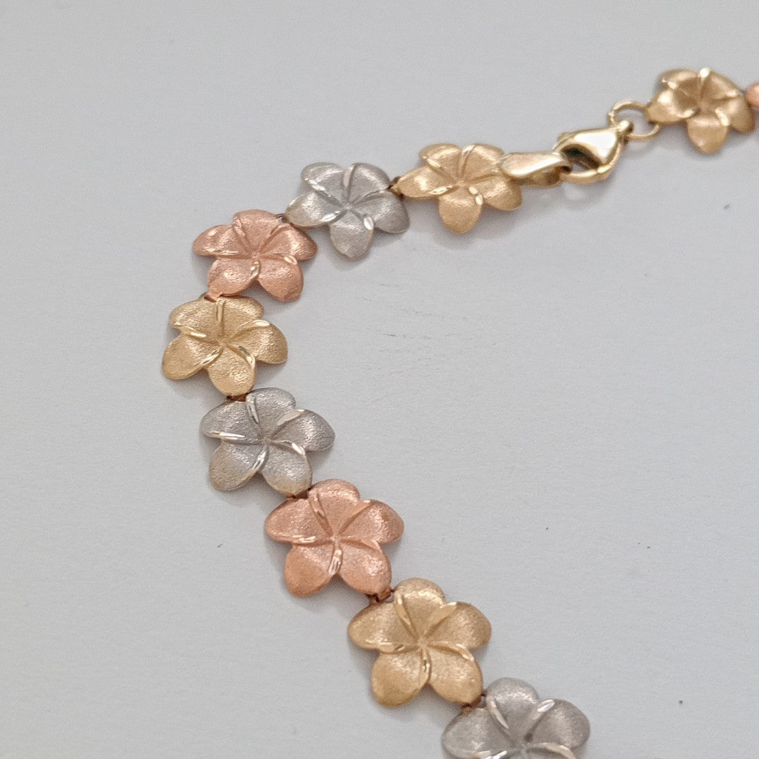 PULSERA ORO COMBINADO 10 K 4.2 GRMS (SEMINUEVO)
