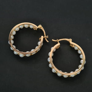 ARRACADAS PAR ORO 14 K 9,10 GRMS (SEMINUEVO)