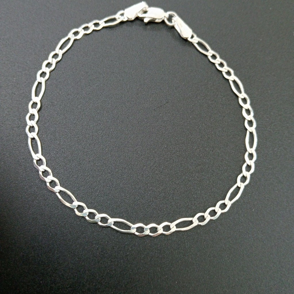 PULSERA TEJIDO 3X1 PLATA .925 21 CM 3.2 GR (NUEVO)