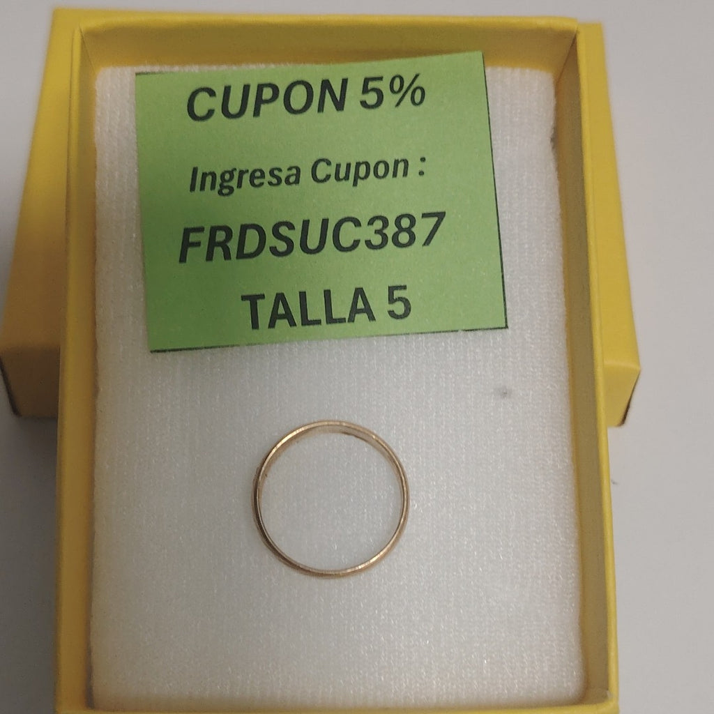 ARGOLLA ORO 10 K 2.5 GRMS (SEMINUEVO)