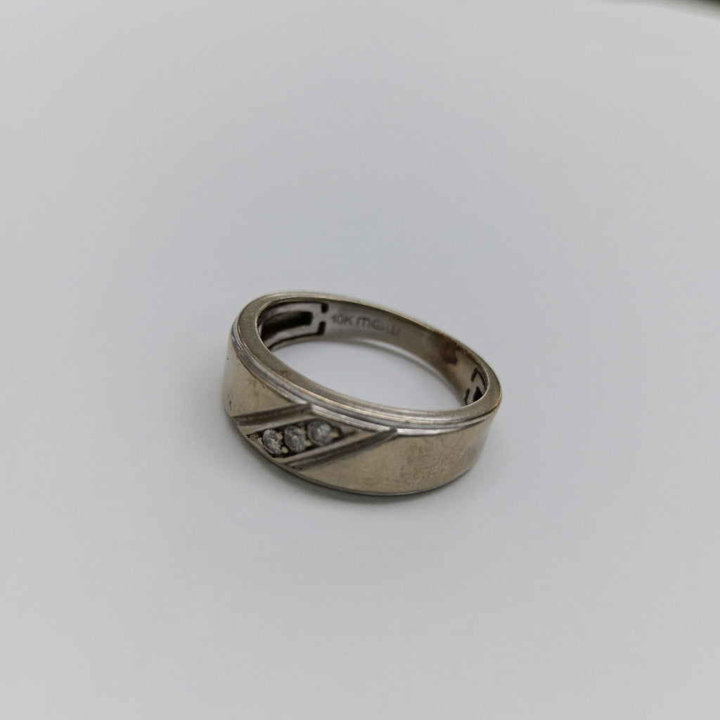 ANILLO ORO, ORO BLANCO 10 K 3.3 GRMS (SEMINUEVO)