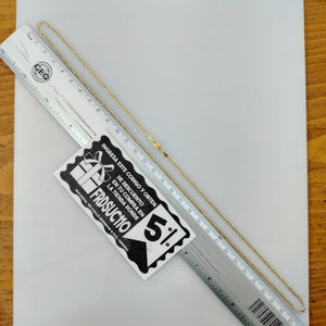 CADENAS BARBADA DIAMANTADA ORO 14K 60 CM 6.1 GR (NUEVO)