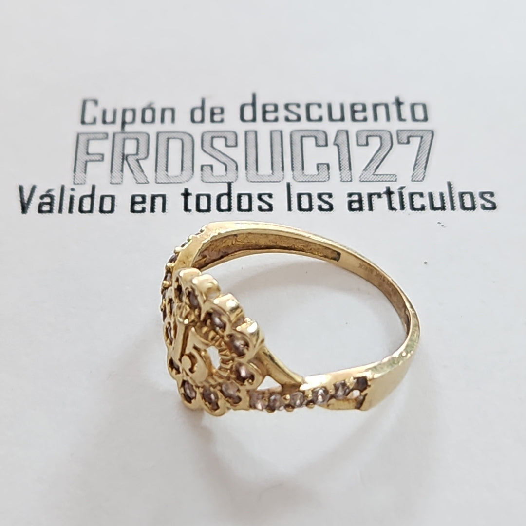 ANILLO CONMEMORATIVO ORO 10 K 1,80 GRMS (SEMINUEVO)
