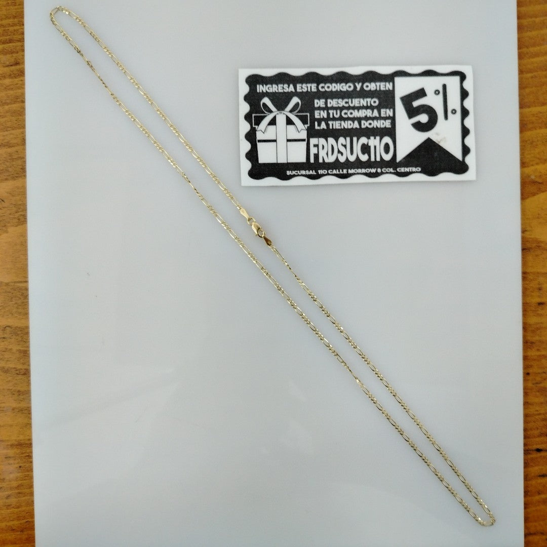 CADENAS 3X1 ORO 14K 60 CM 4.2 GR (NUEVO)