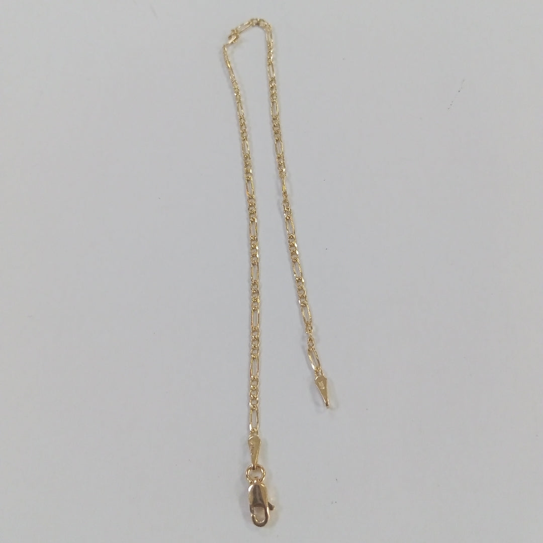 PULSERAS BARBADA ORO 14K 21 CM 1.7 GR (NUEVO)