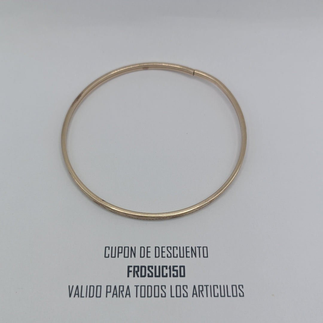 PULSERA RIGIDA ORO 10 K 4 GRMS (SEMINUEVO)
